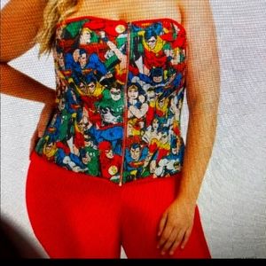 Torrid DC Comics Corset and Matching Stretch Pants